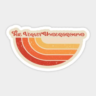 Retro style vintage The Velvet Underground Sticker